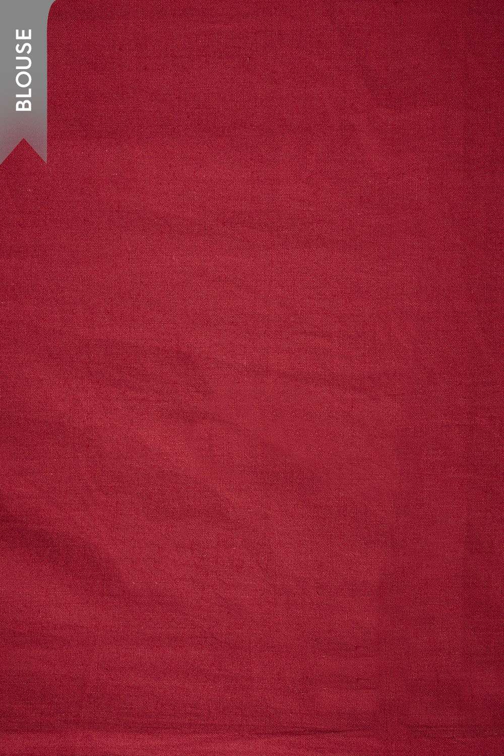 Off White Pure Cotton Printed Embroidery Saree image number null