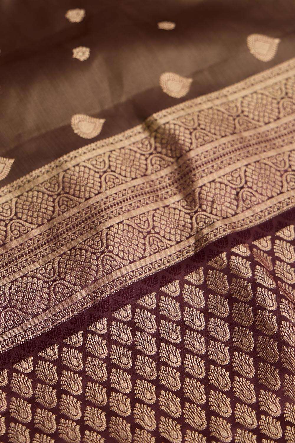 Light Green Woven Silk Viscose Saree image number null
