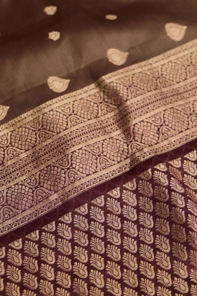 Light Green Woven Silk Viscose Saree thumbnail image number null