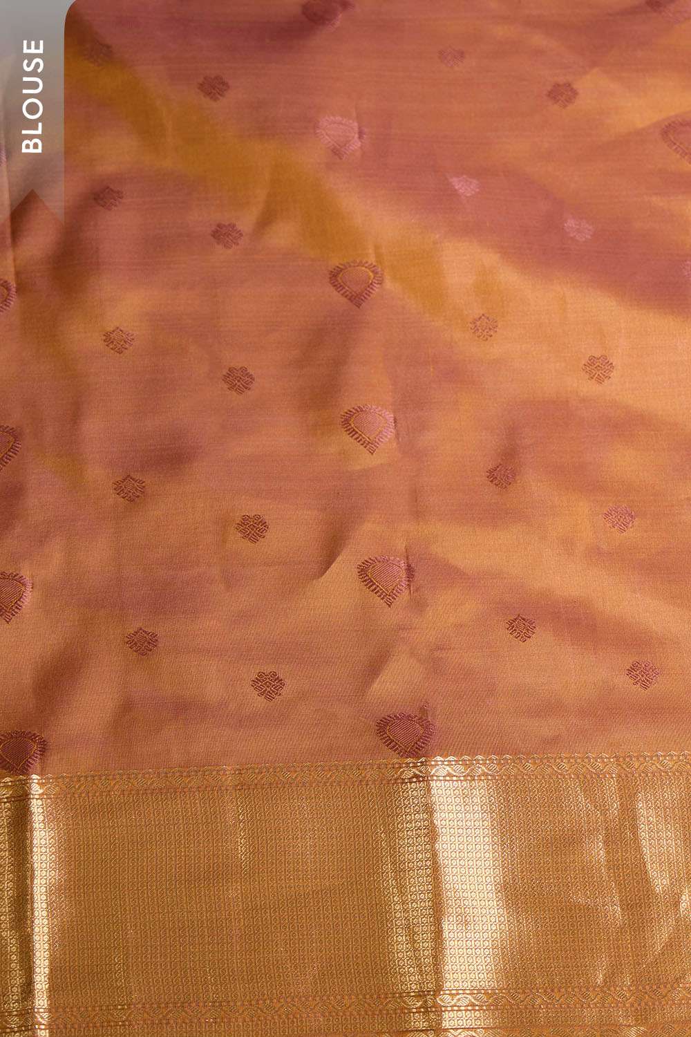 Dark Yellow Woven Silk Viscose Saree image number null