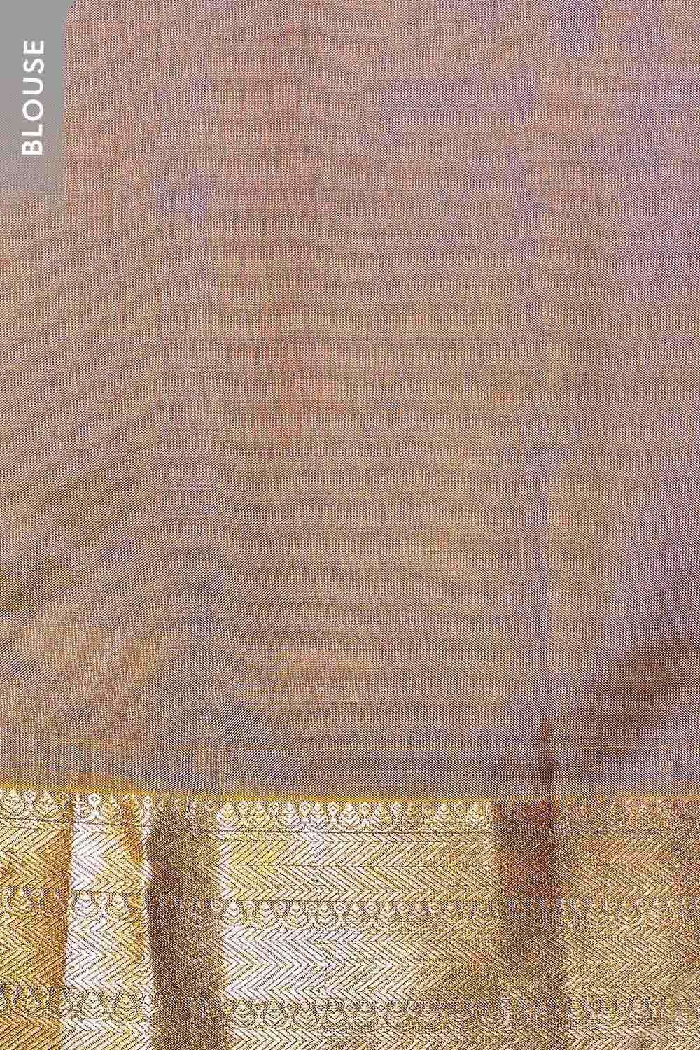 Blue Woven Silk Viscose Saree image number null