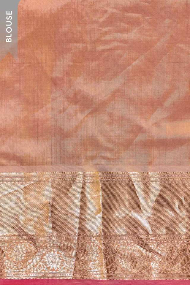Brown Woven Silk Viscose Saree thumbnail image number null