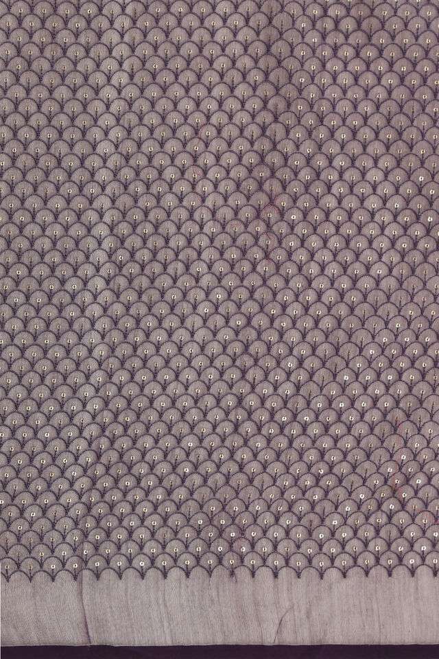 Violet Pure Silk Cotton Embroidered Saree thumbnail image number null