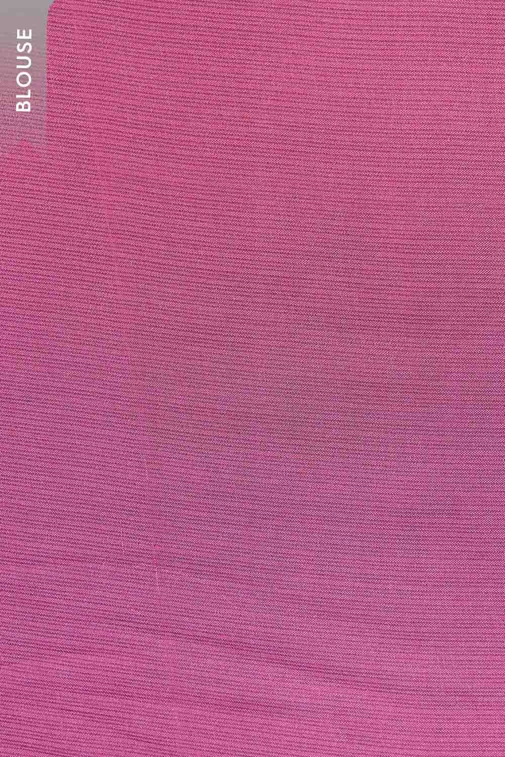 Pink Silk Modal Embroidered Saree image number null