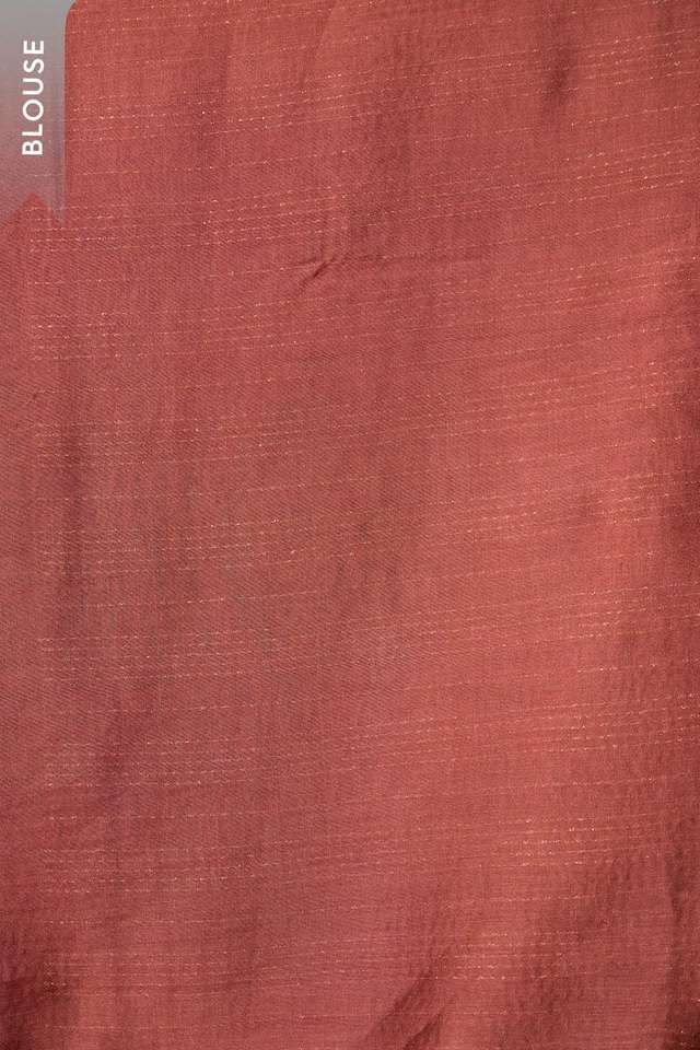 Brown Silk Modal Embroidered Saree thumbnail image number null