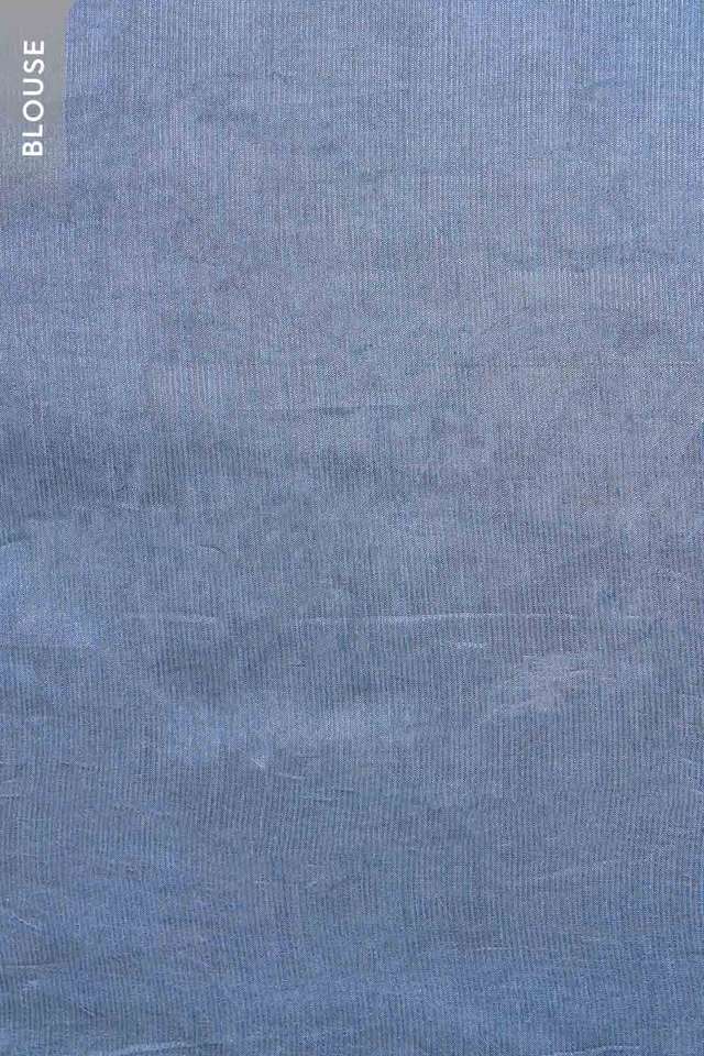 Grey Embroidered Silk Tencel Saree thumbnail image number null
