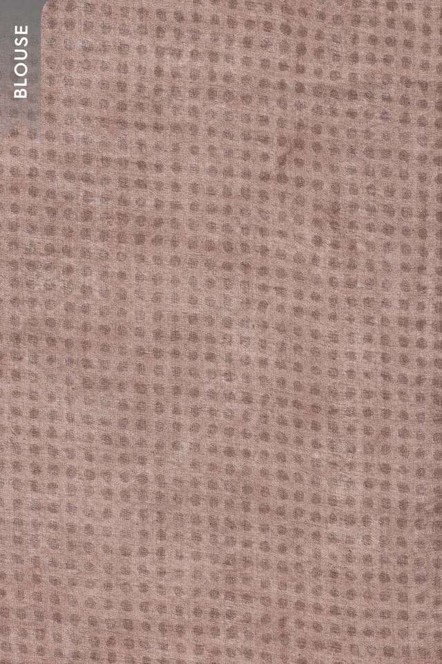Light Orange Screen Printed Bengal Pure Mulmul Cotton Saree thumbnail image number null
