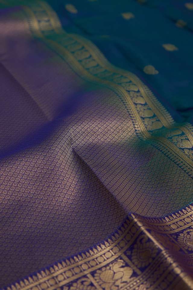 Blue Woven Silk Viscose Saree thumbnail image number null
