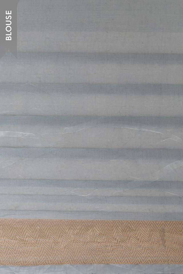 Grey Bhagalpur Woven Silk Tencel Saree thumbnail image number null