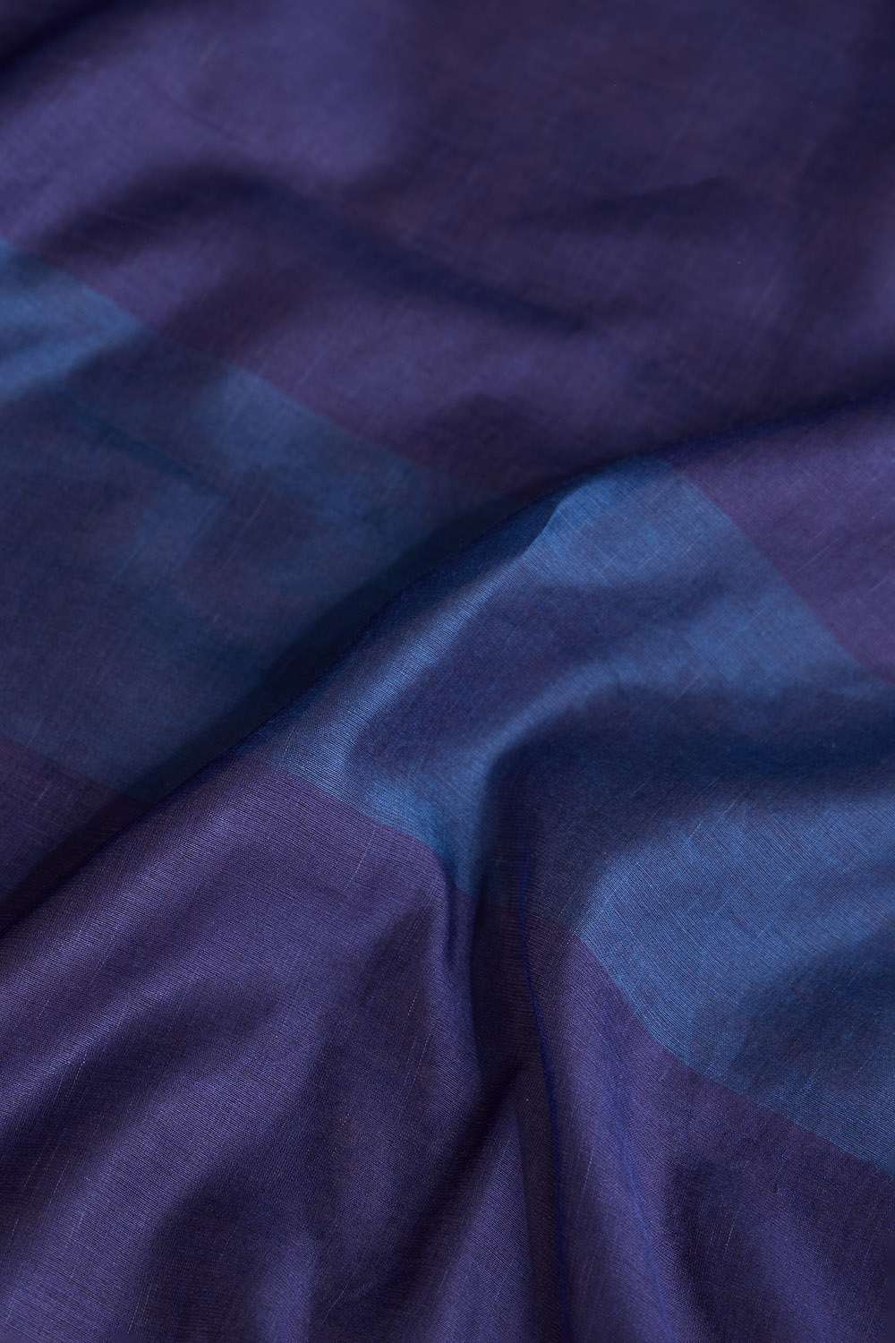 Dark Blue Bhagalpur Woven Silk Viscose Saree image number null