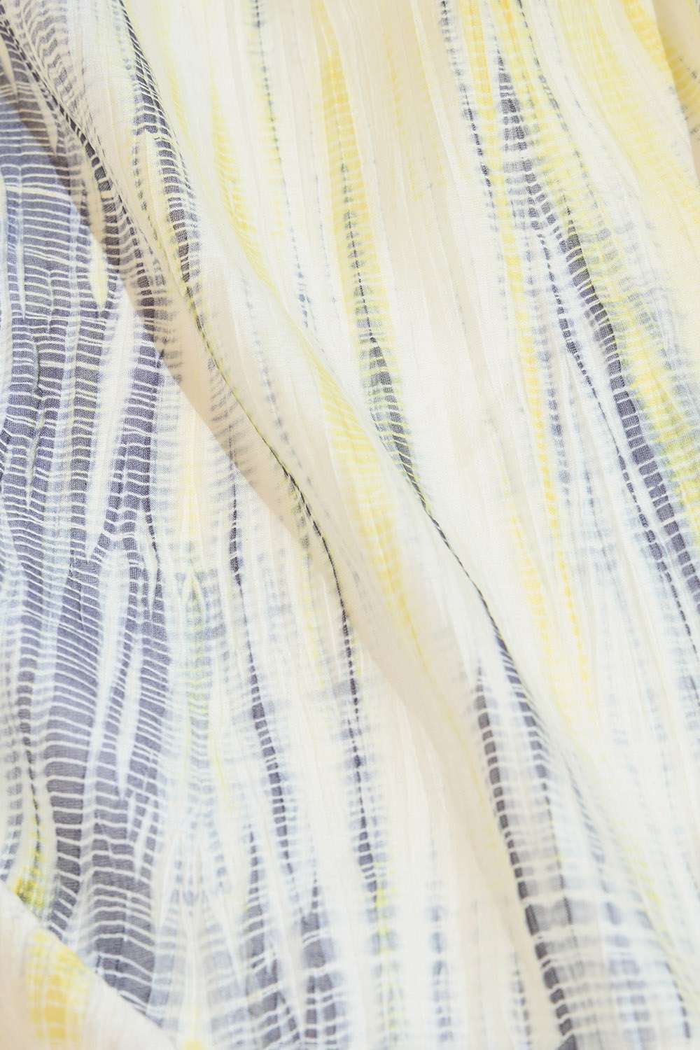 Light Yellow Pure Silk Cotton Tie and Dye Saree image number null