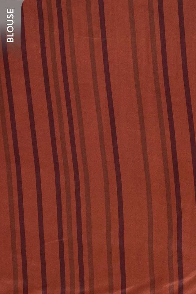 Brown Viscose Organza Embroidered Sequin Saree thumbnail image number null