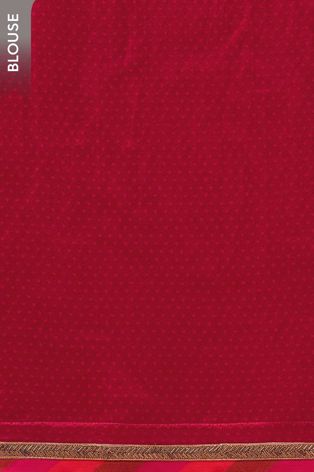 Red Viscose Organza Embroidered Saree image number null
