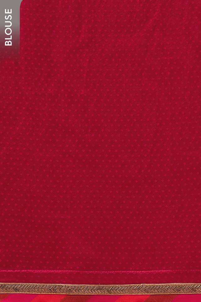 Red Viscose Organza Embroidered Saree thumbnail image number null