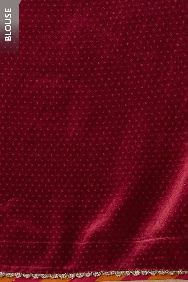Orange Viscose Organza Embroidered Saree thumbnail image number null