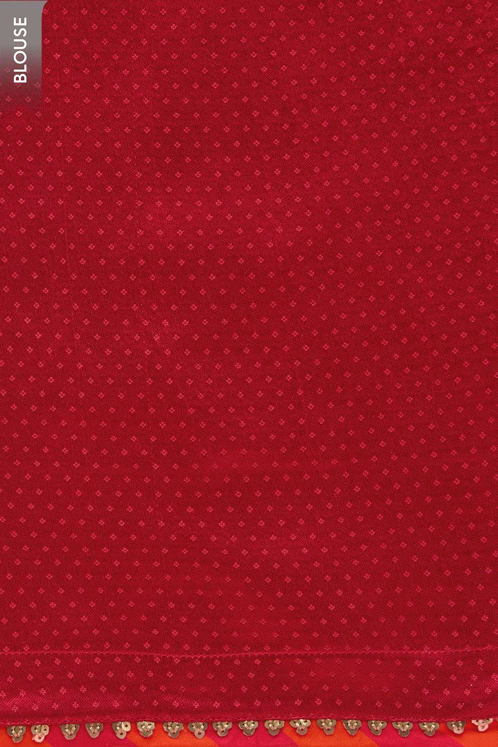 Red Viscose Organza Gota Patti Embroidered Saree image number null