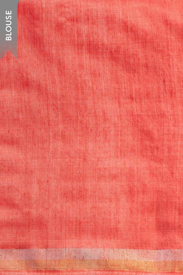 Red Chattisgarh Woven Pure Tussar Silk Saree thumbnail image number null