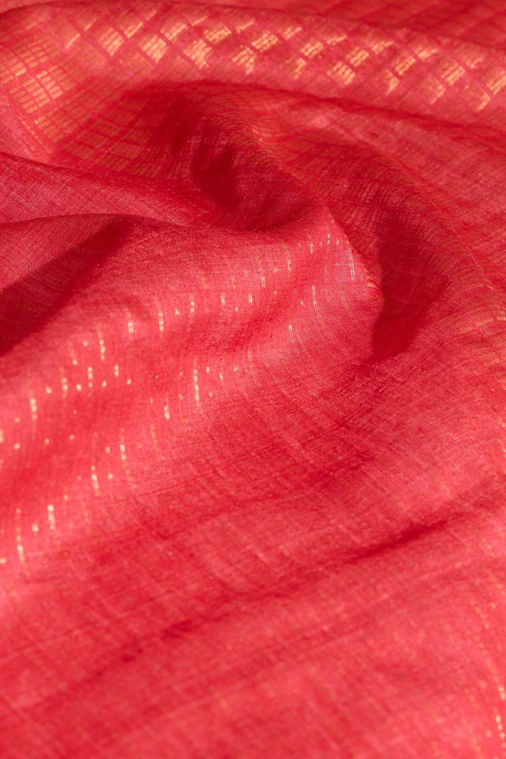 Red Chattisgarh Woven Pure Tussar Silk Saree image number null