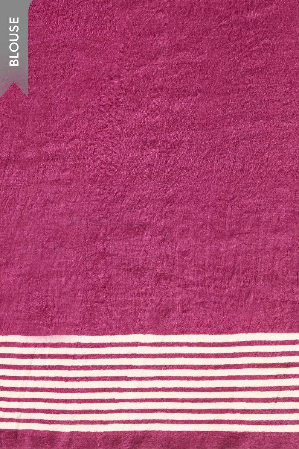 Dark Violet Murshidabad Block Printed Pure Silk Saree image number null