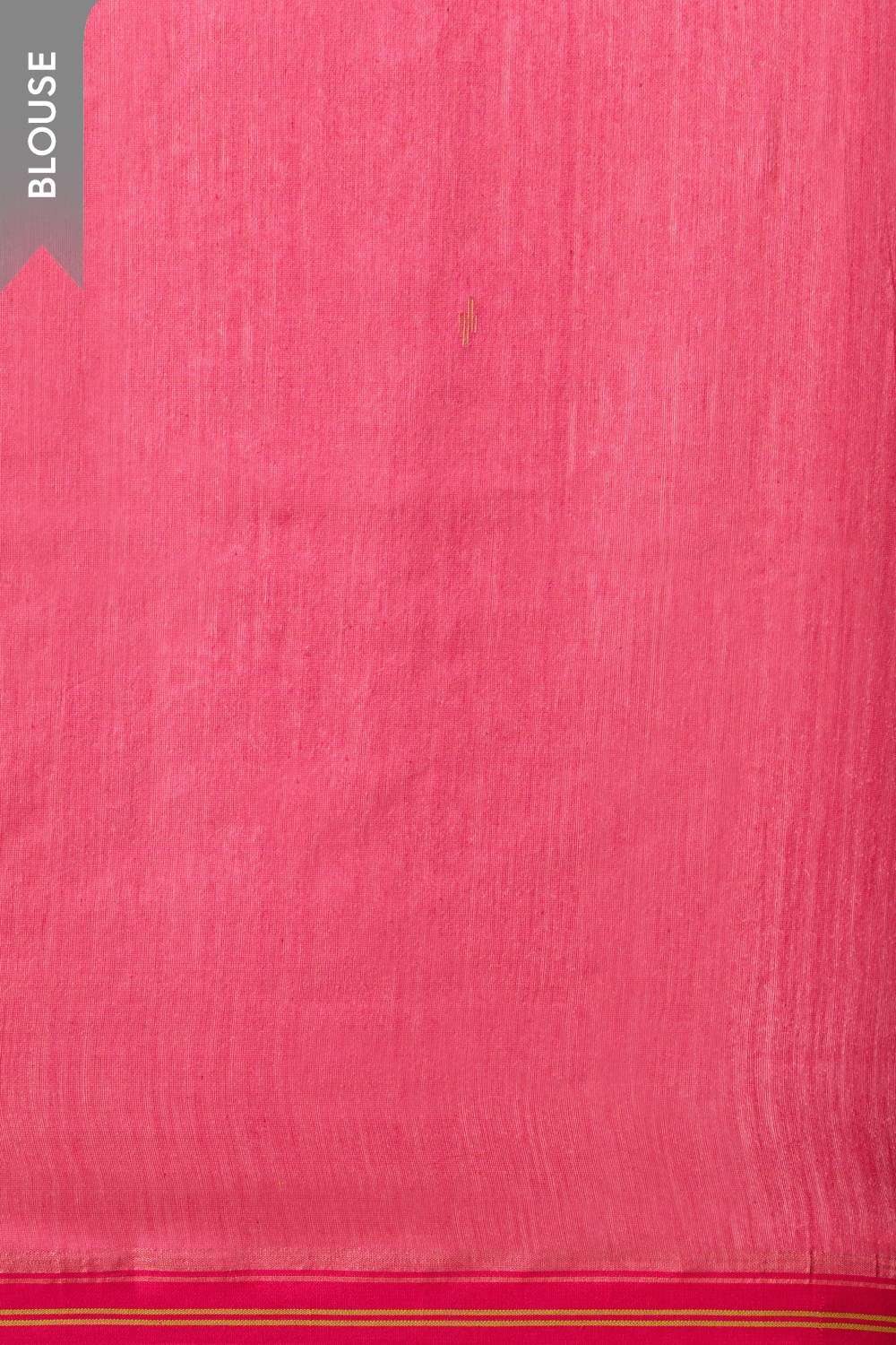 Yellow Bengal Pure Silk Cotton Jamdani Saree image number null