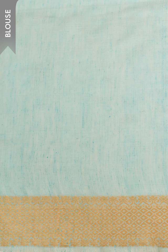 Light Blue Assam Woven Modal Eri Saree thumbnail image number null