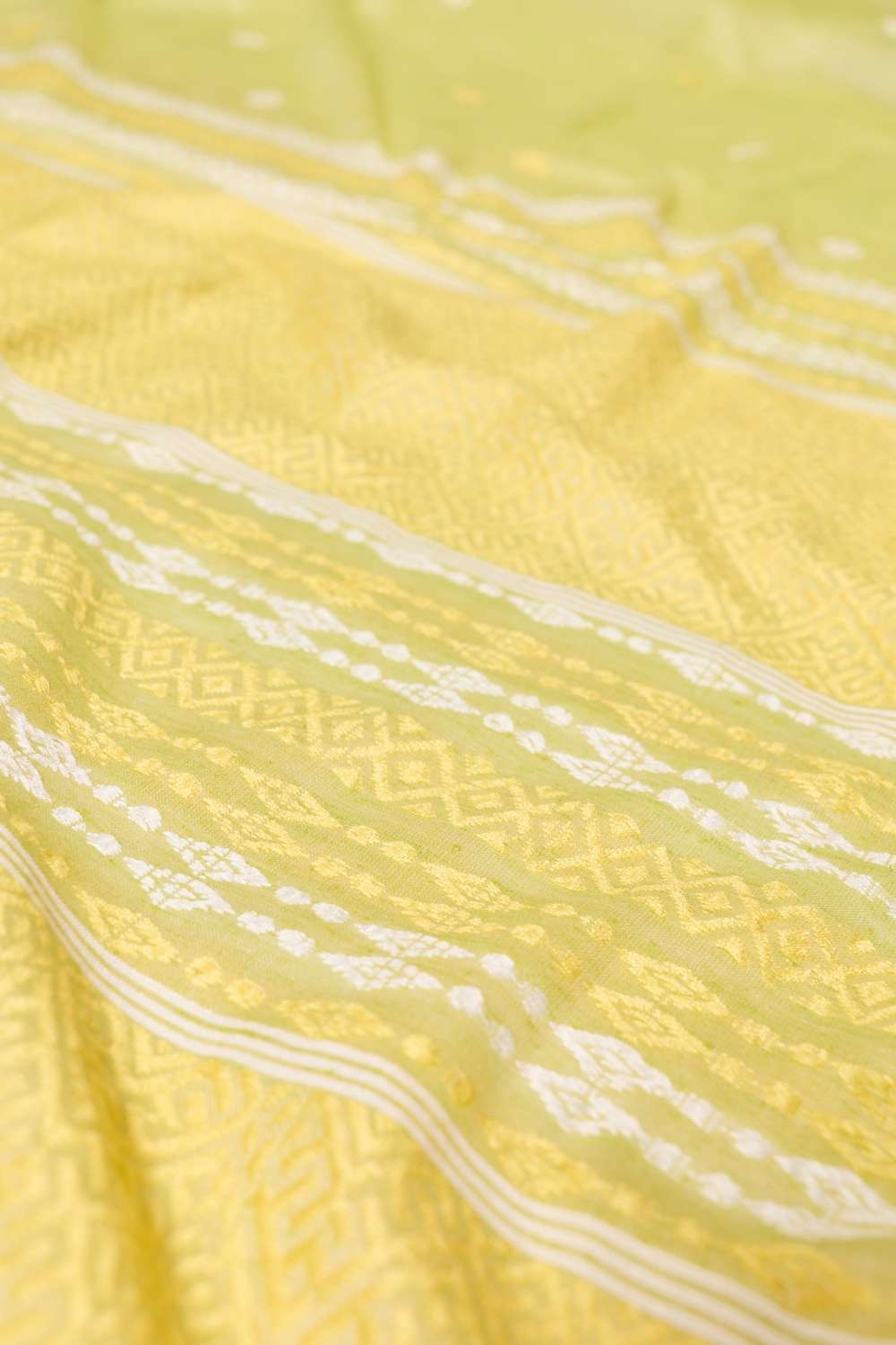 Light Green Assam Woven Modal Eri Saree image number null