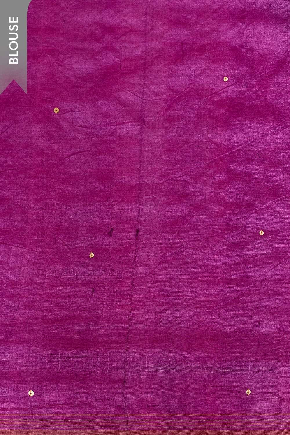 Purple Bengal Pure Tussar Silk Hand Painted Saree image number null