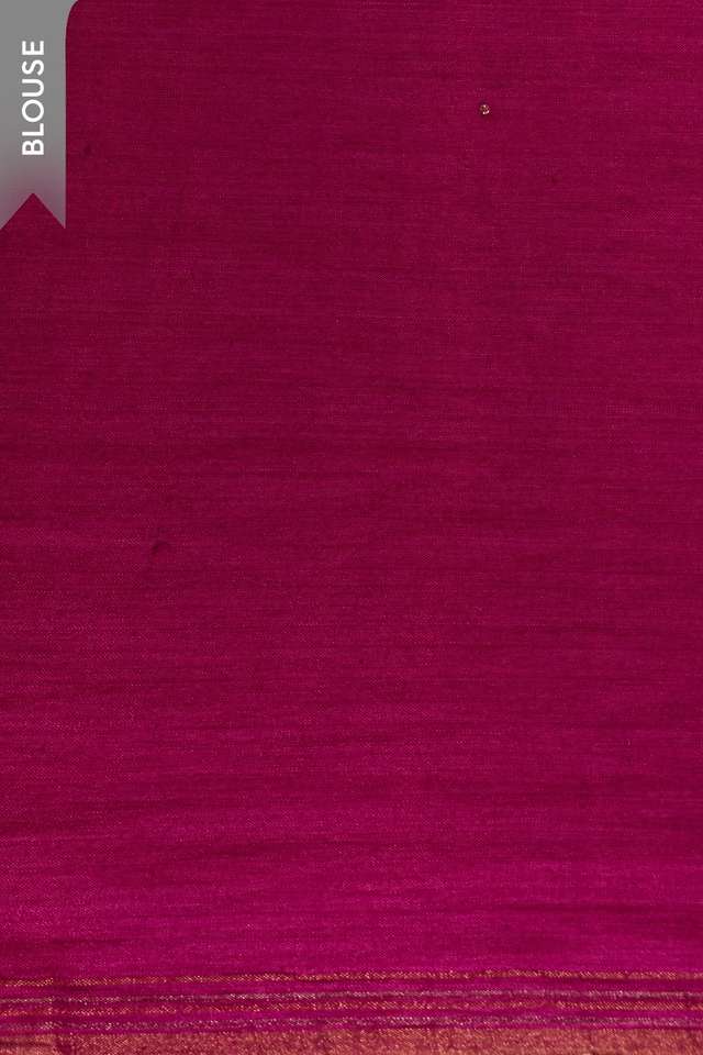 Pink Bengal Pure Tussar Cotton Jamdani Saree thumbnail image number null