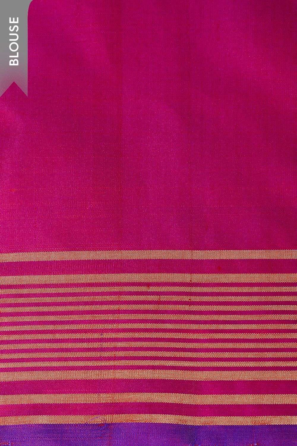 Dark Orange Woven Soft Pure Silk Saree image number null