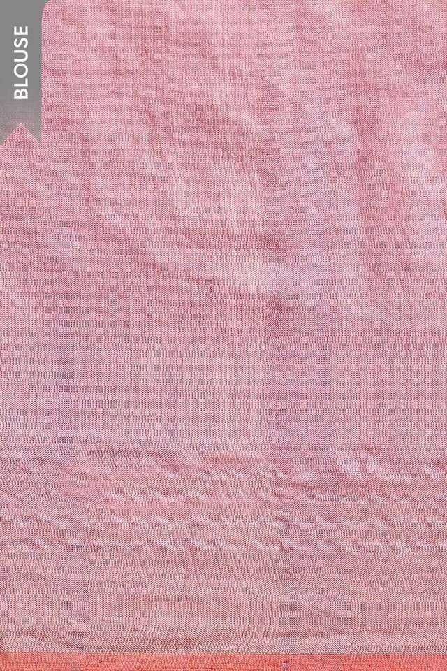 Light Pink Woven Silk Viscose Bhagalpur Saree thumbnail image number null