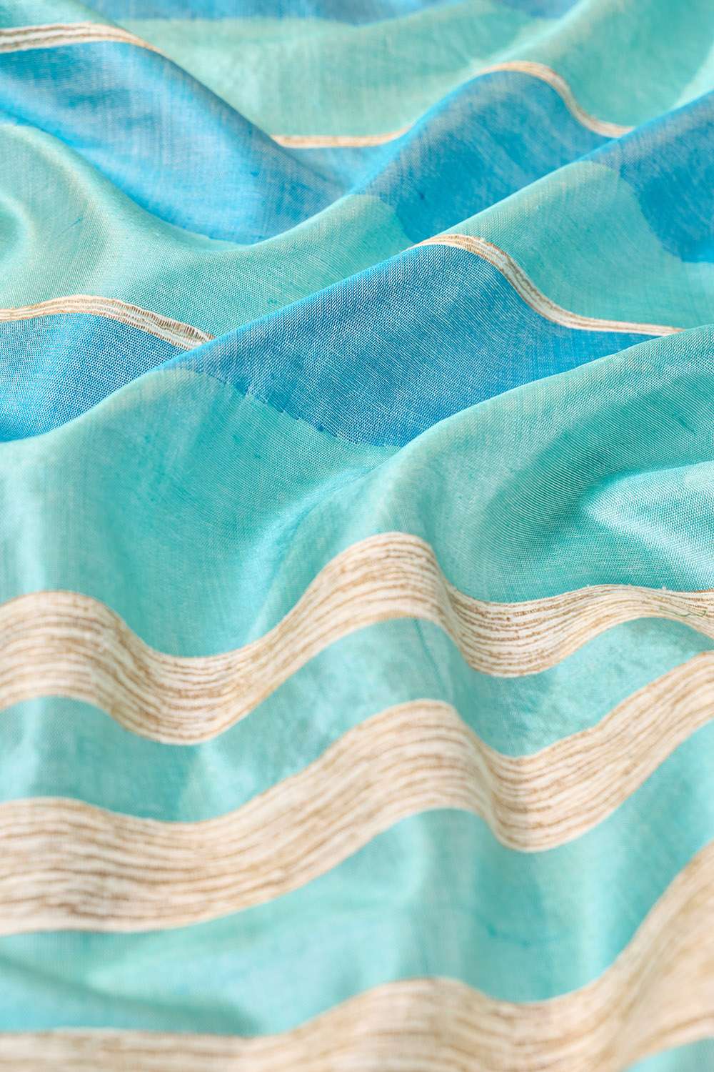 Blue Chattisgarh Woven Pure Tussar Silk Saree image number null