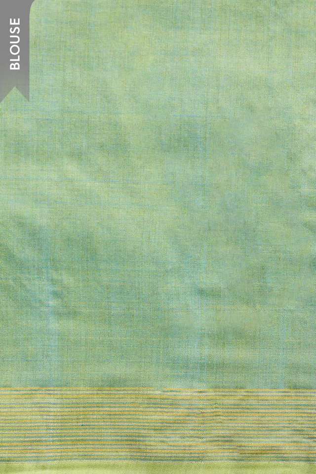 Blue Chattisgarh Woven Pure Tussar Silk Saree thumbnail image number null