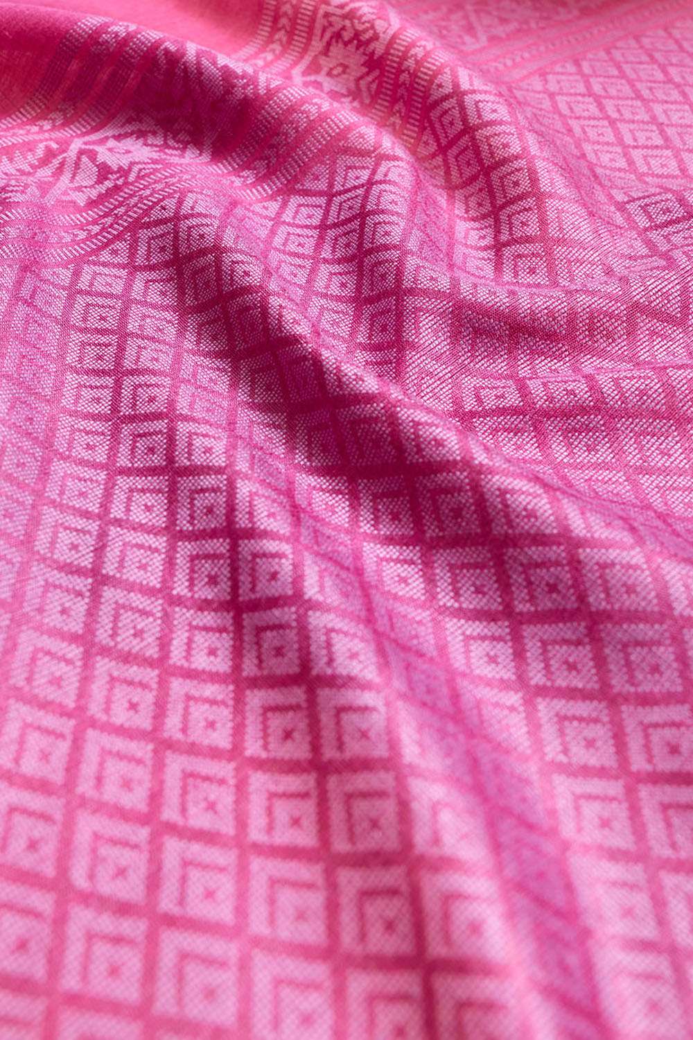 Pink Chattisgarh Woven Pure Tussar Silk Saree image number null