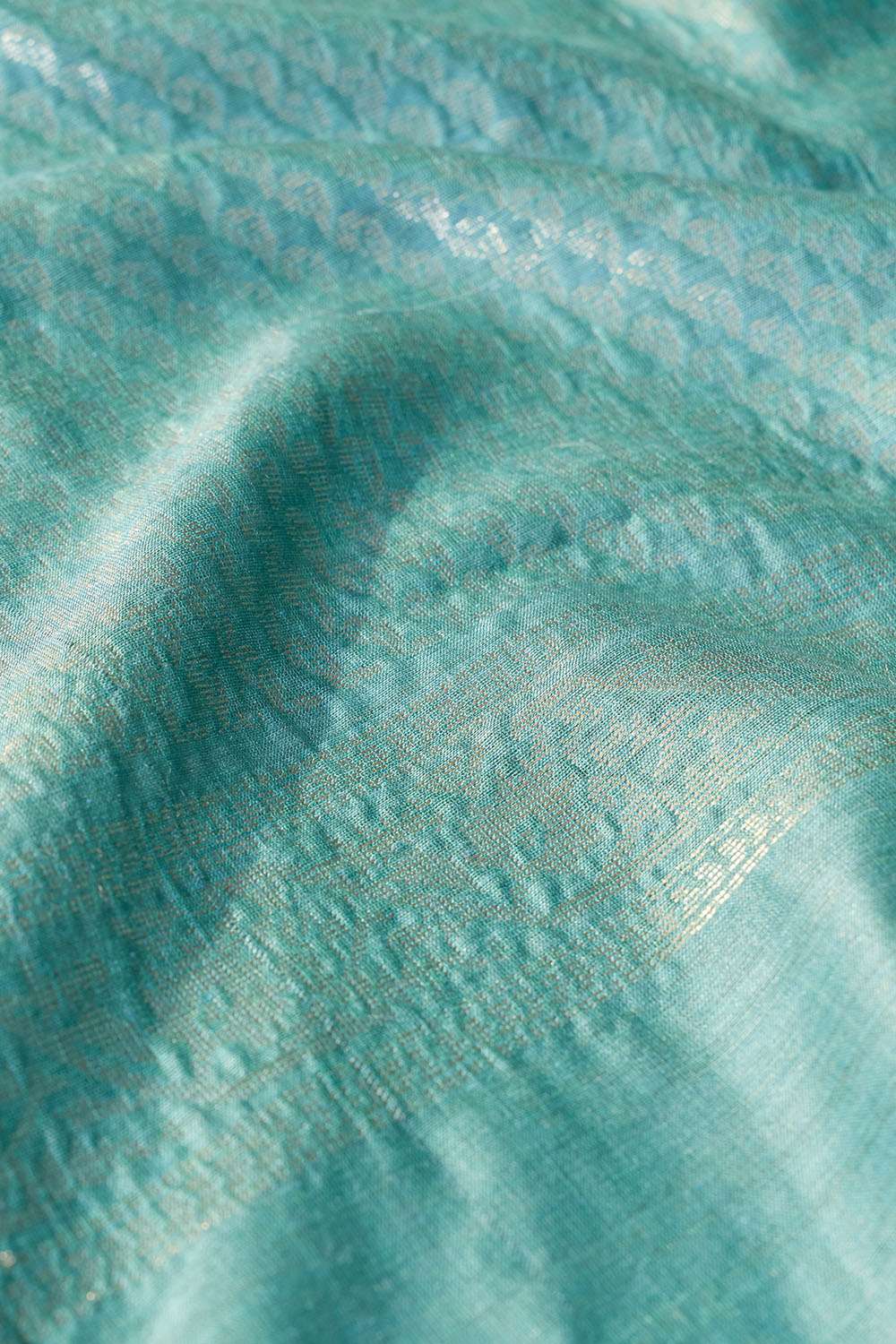 Blue Chattisgarh Woven Pure Tussar Silk Saree image number null