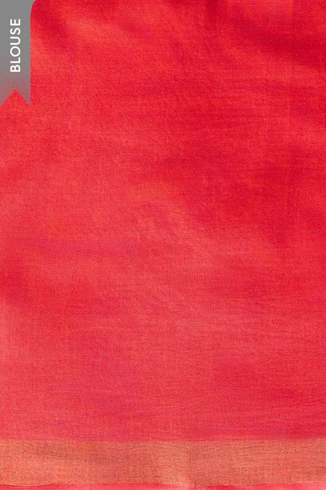 Dark Pink Chattisgarh Woven Pure Tussar Silk Saree thumbnail image number null