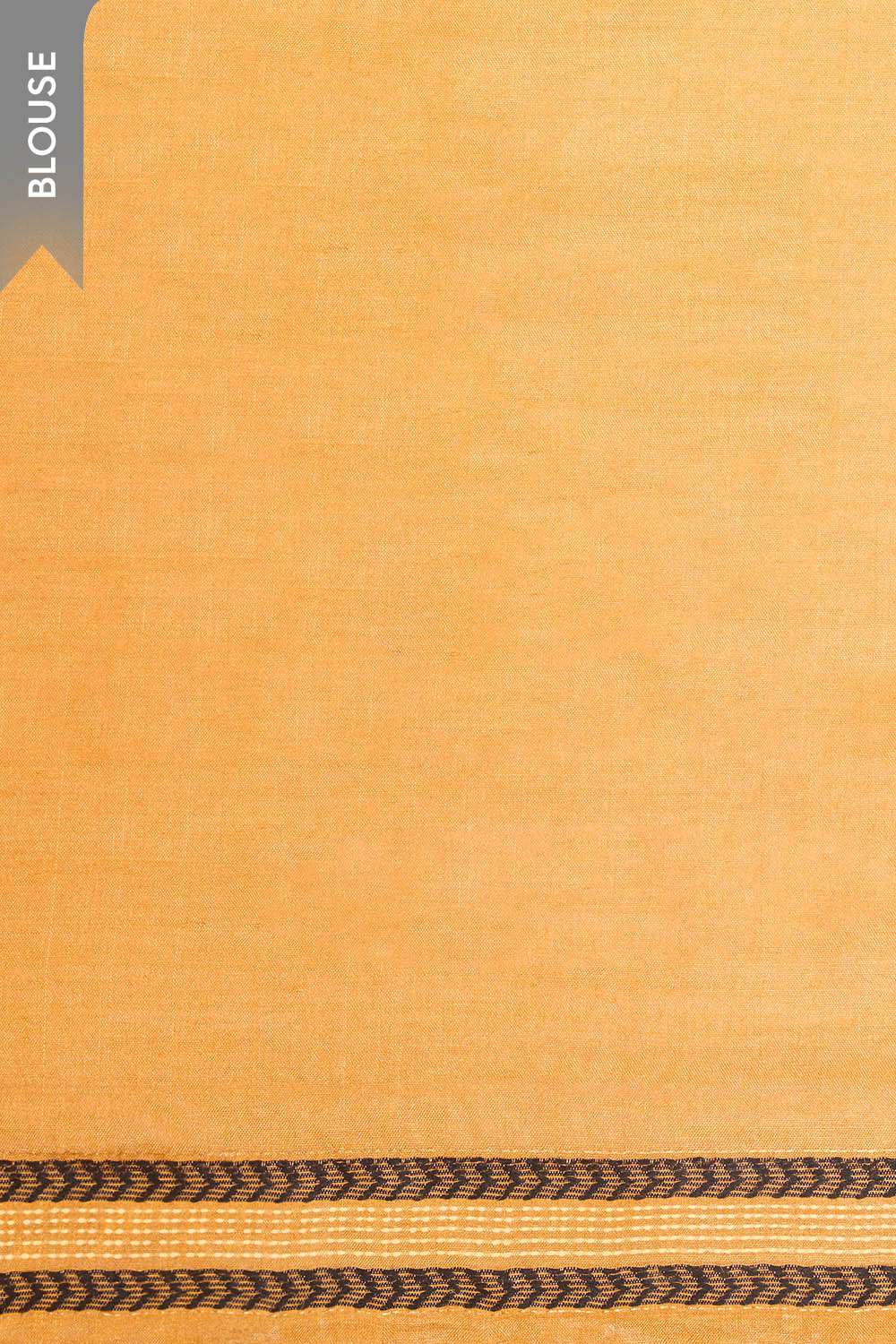Orange Chattisgarh Woven Pure Tussar Silk Saree image number null