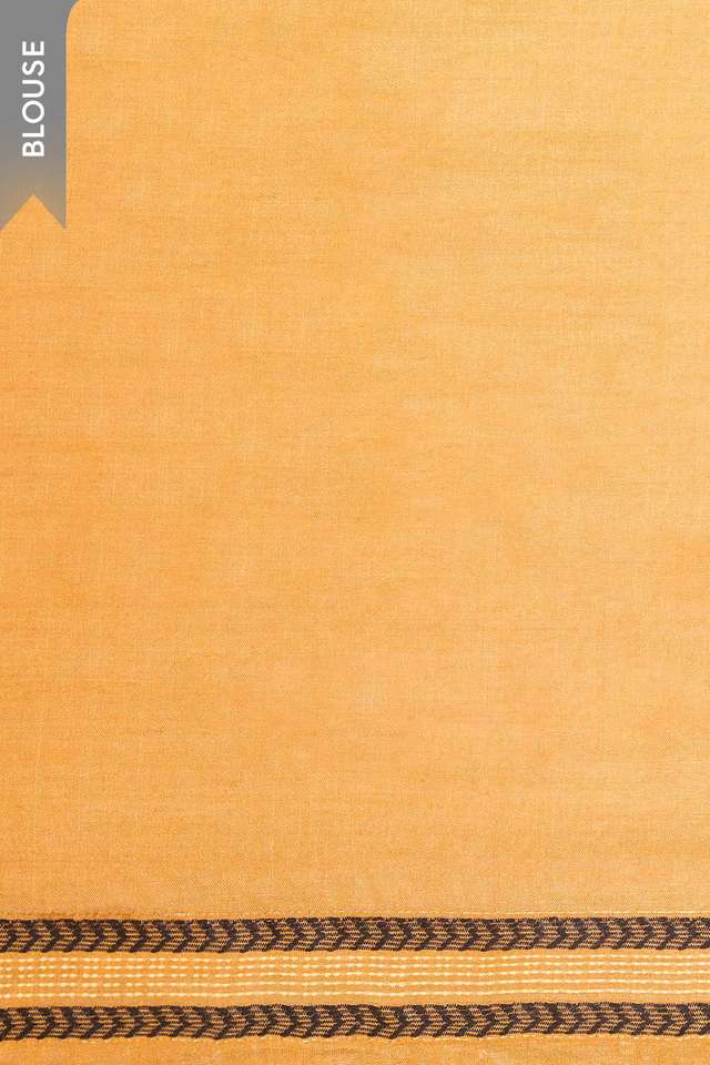 Orange Chattisgarh Woven Pure Tussar Silk Saree thumbnail image number null