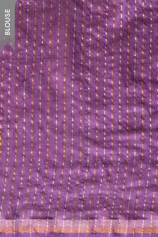 Dark Green Chattisgarh Woven Pure Tussar Silk Saree thumbnail image number null