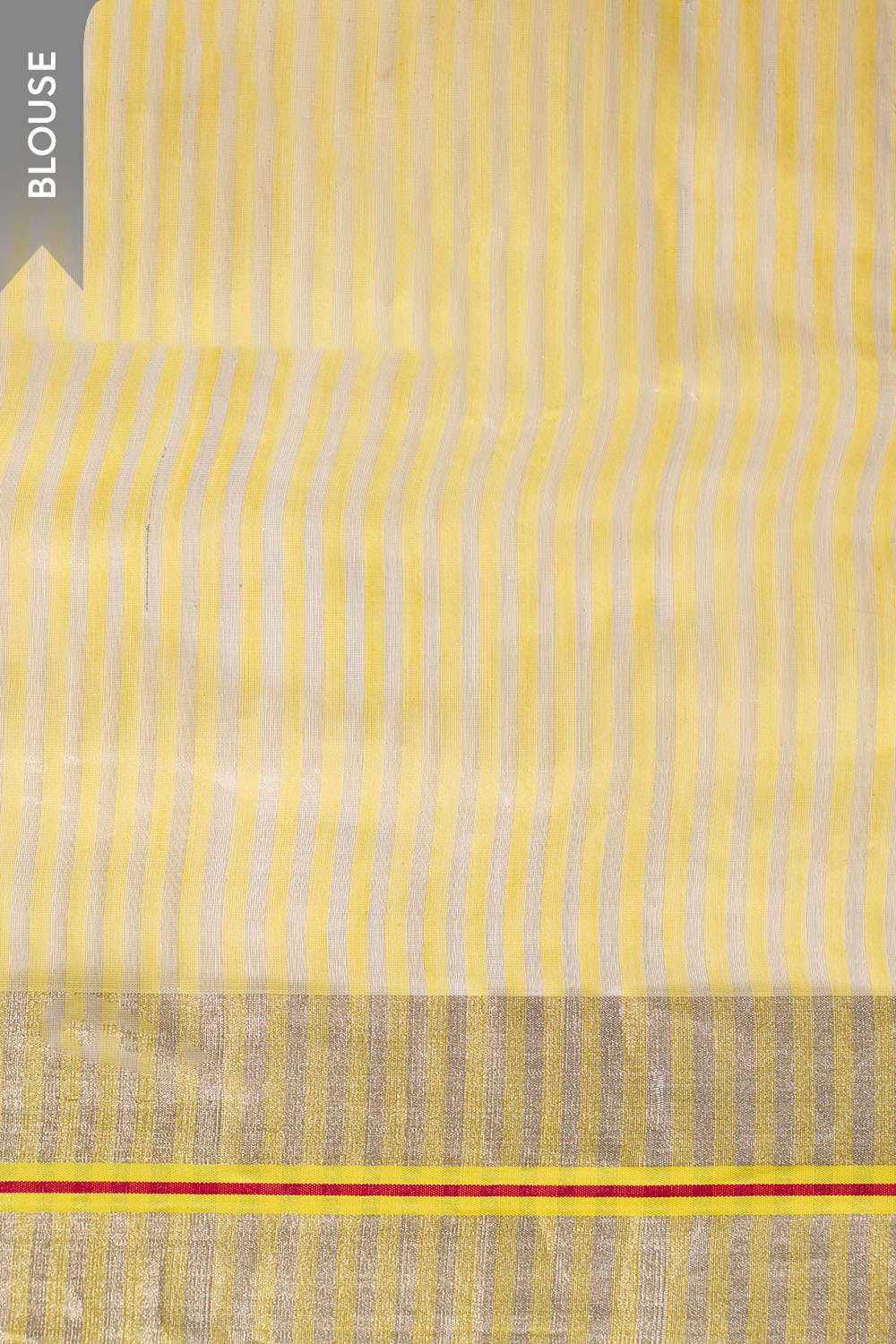 Yellow Woven Pure Silk Cotton Chanderi Saree image number null