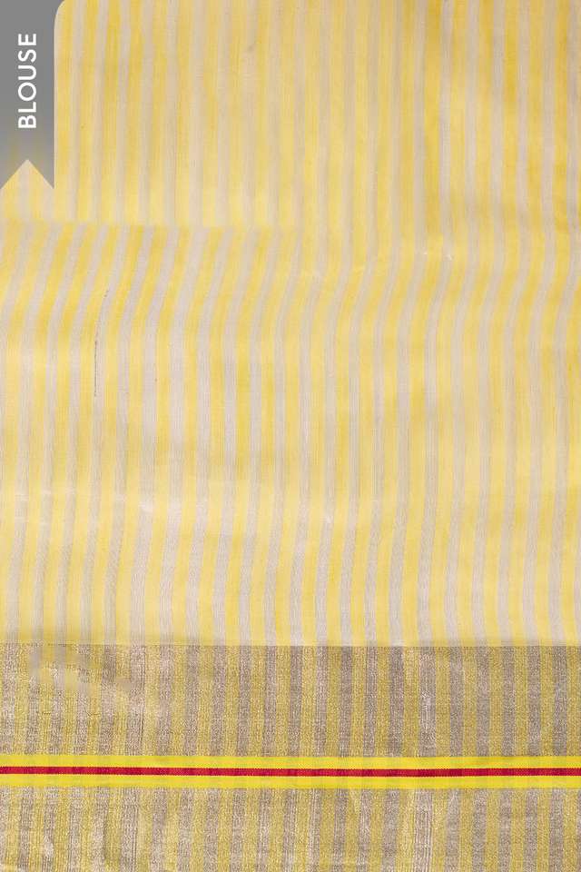 Yellow Woven Pure Silk Cotton Chanderi Saree thumbnail image number null