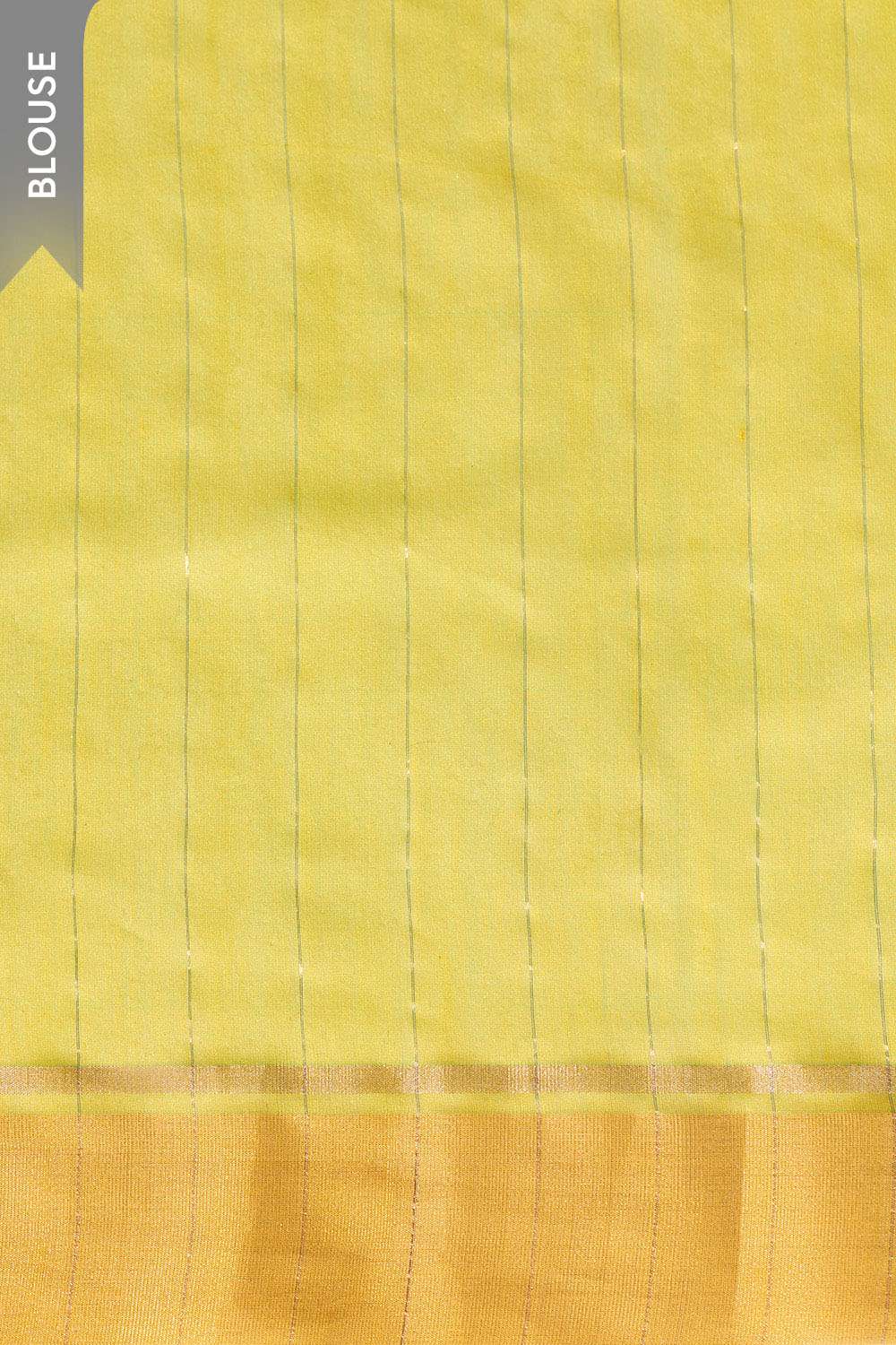 Light Green Woven Pure Silk Cotton Chanderi Saree image number null