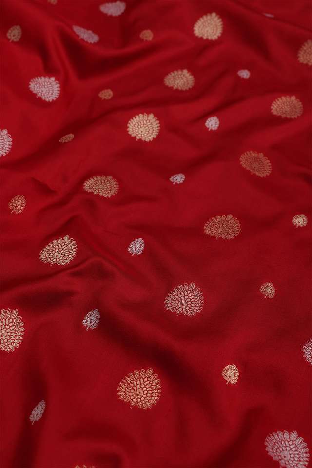 Red Banaras Silk Saree thumbnail image number null