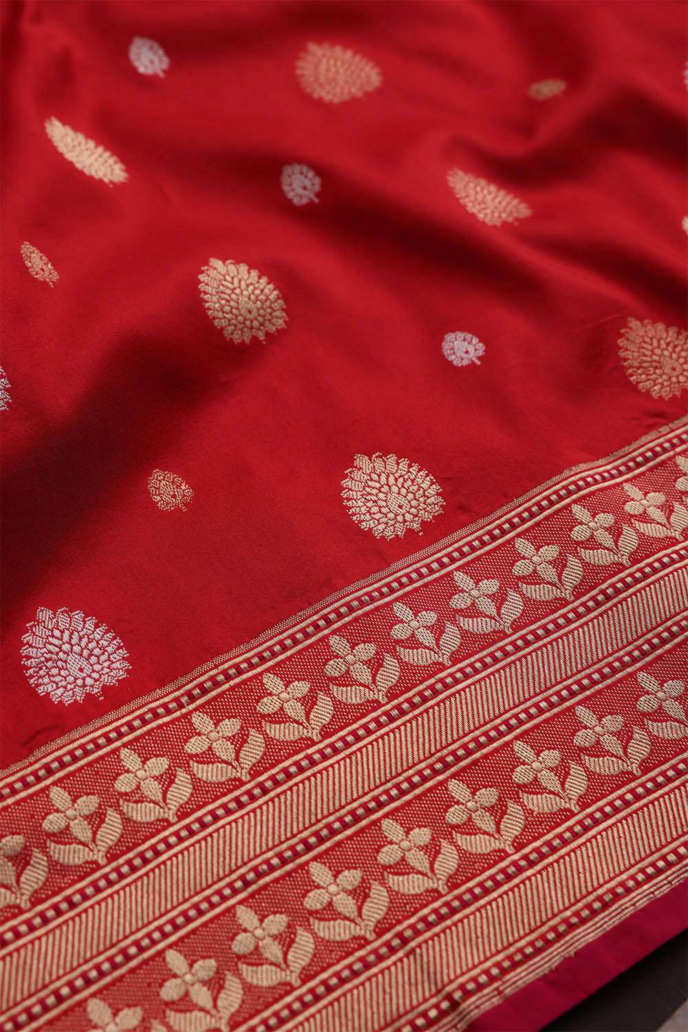 Red Banaras Silk Saree image number null