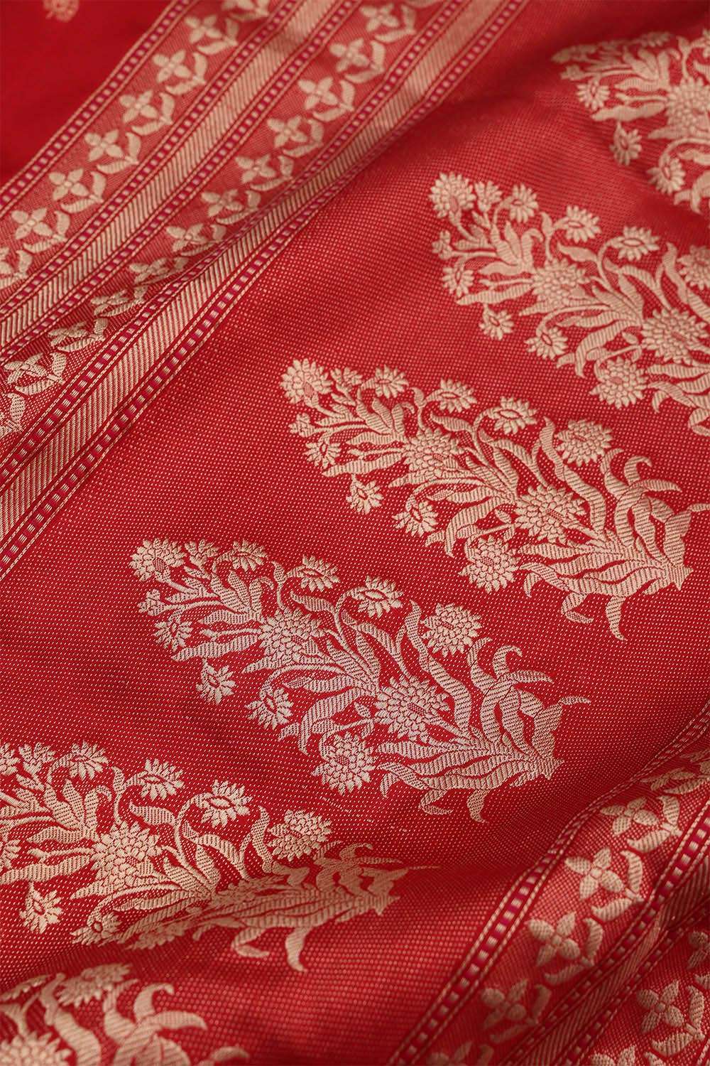 Red Banaras Silk Saree image number null