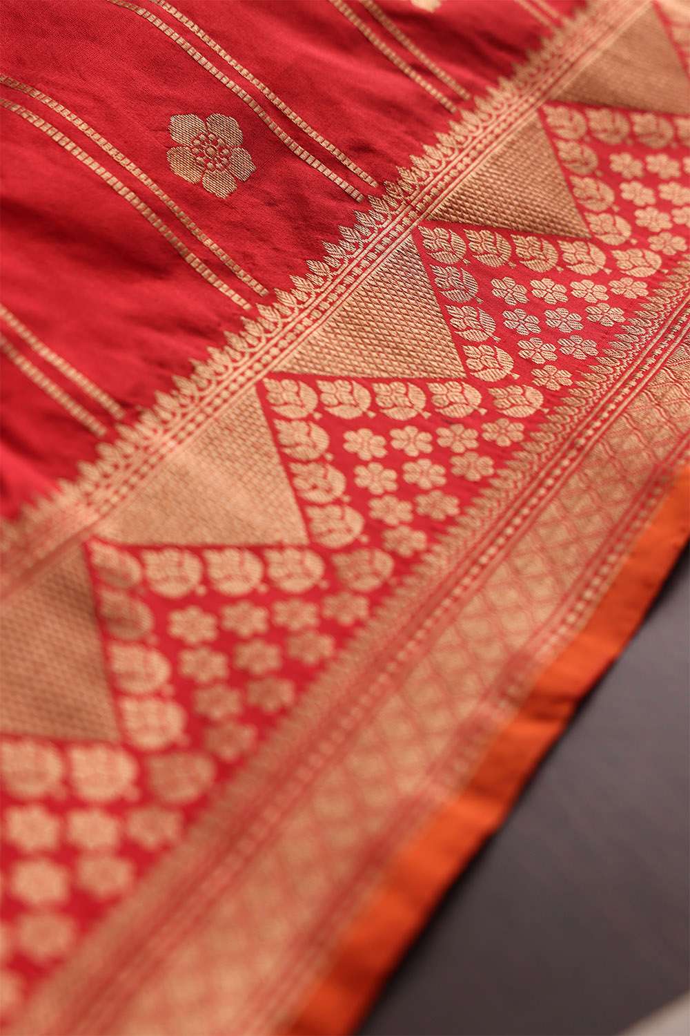 Red Banaras Silk Saree image number null