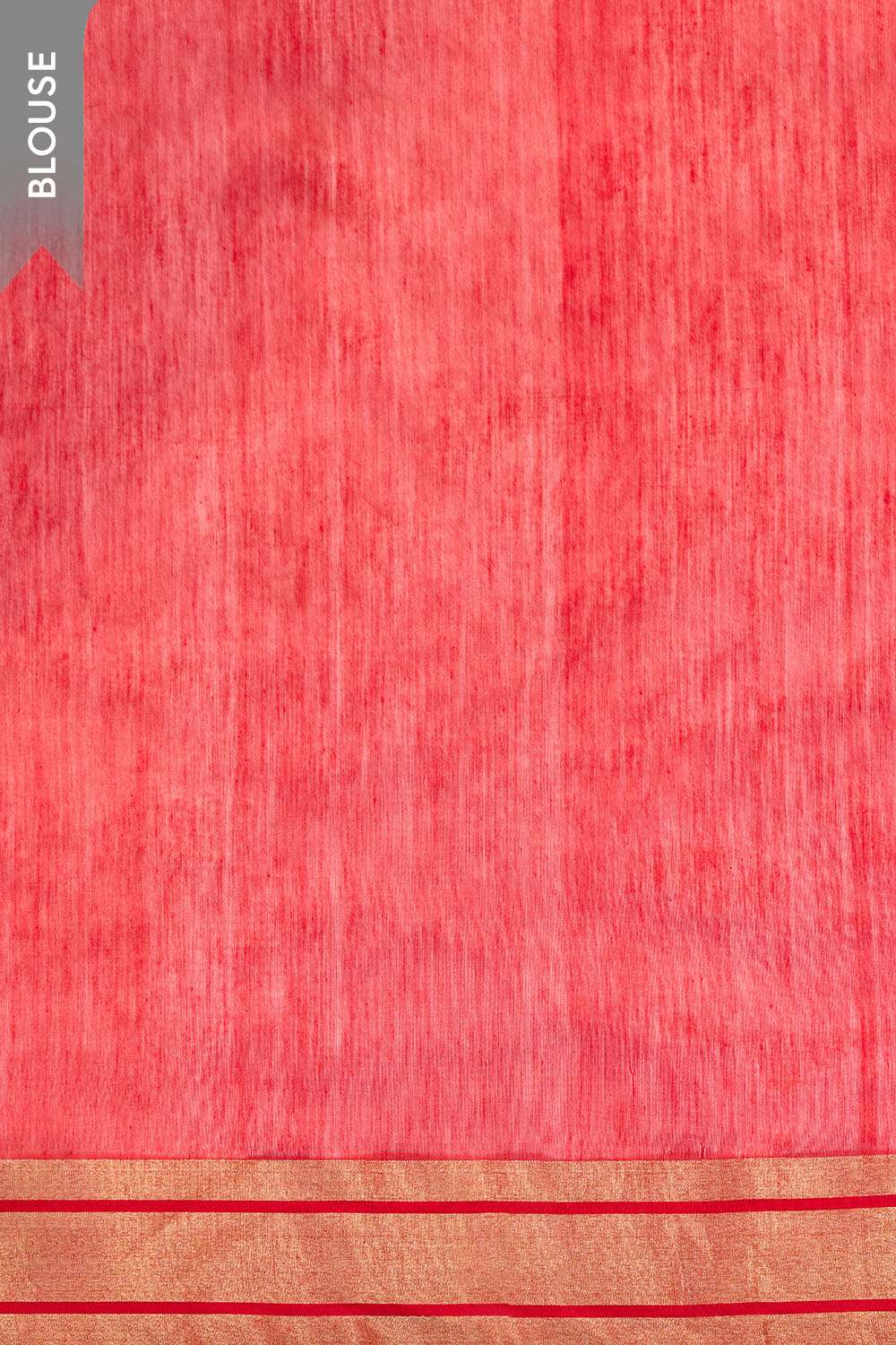 Red Woven Pure Silk Cotton Chanderi Saree image number null