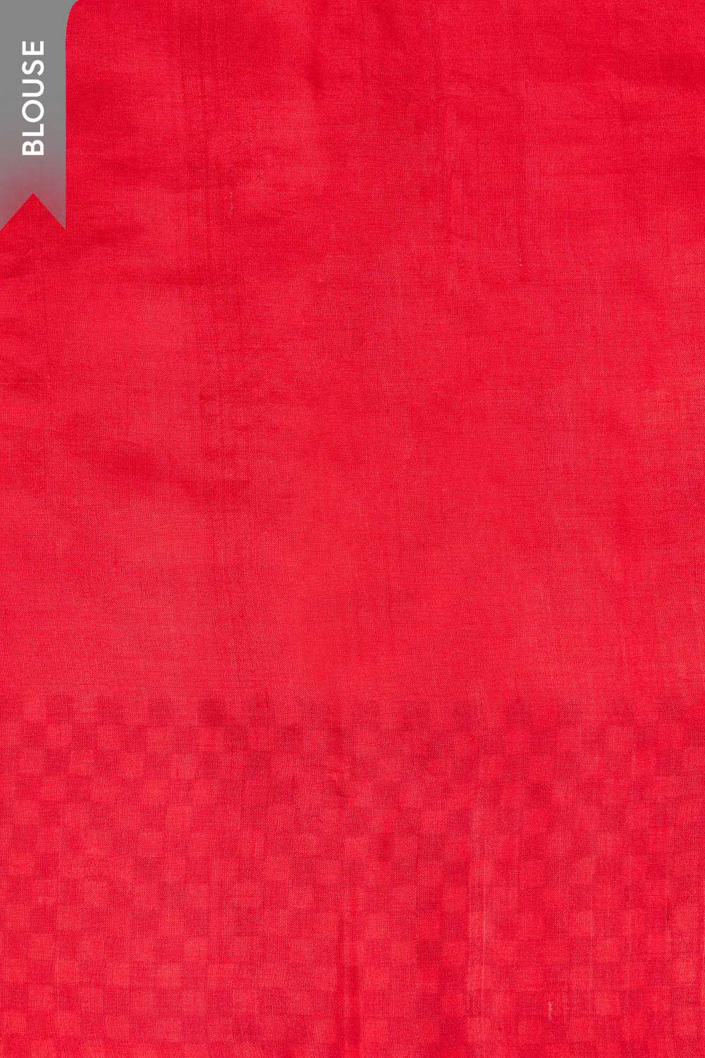 Pink Pure Silk Block Printed Bengal Saree image number null