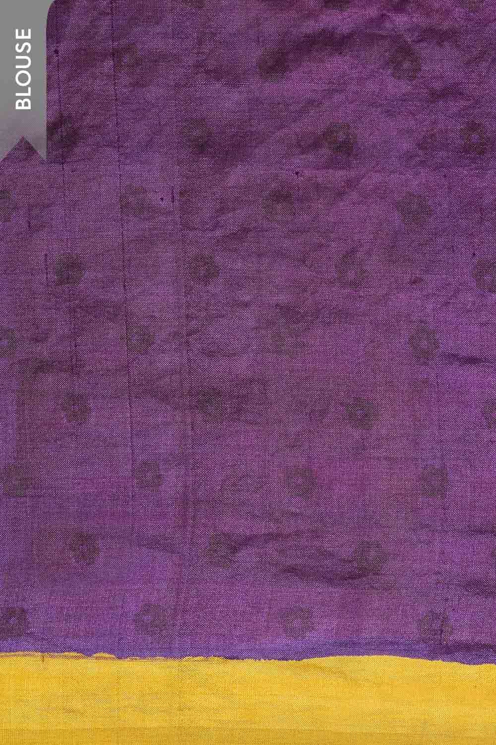 Light Green Pure Silk Block Printed Bengal Saree image number null
