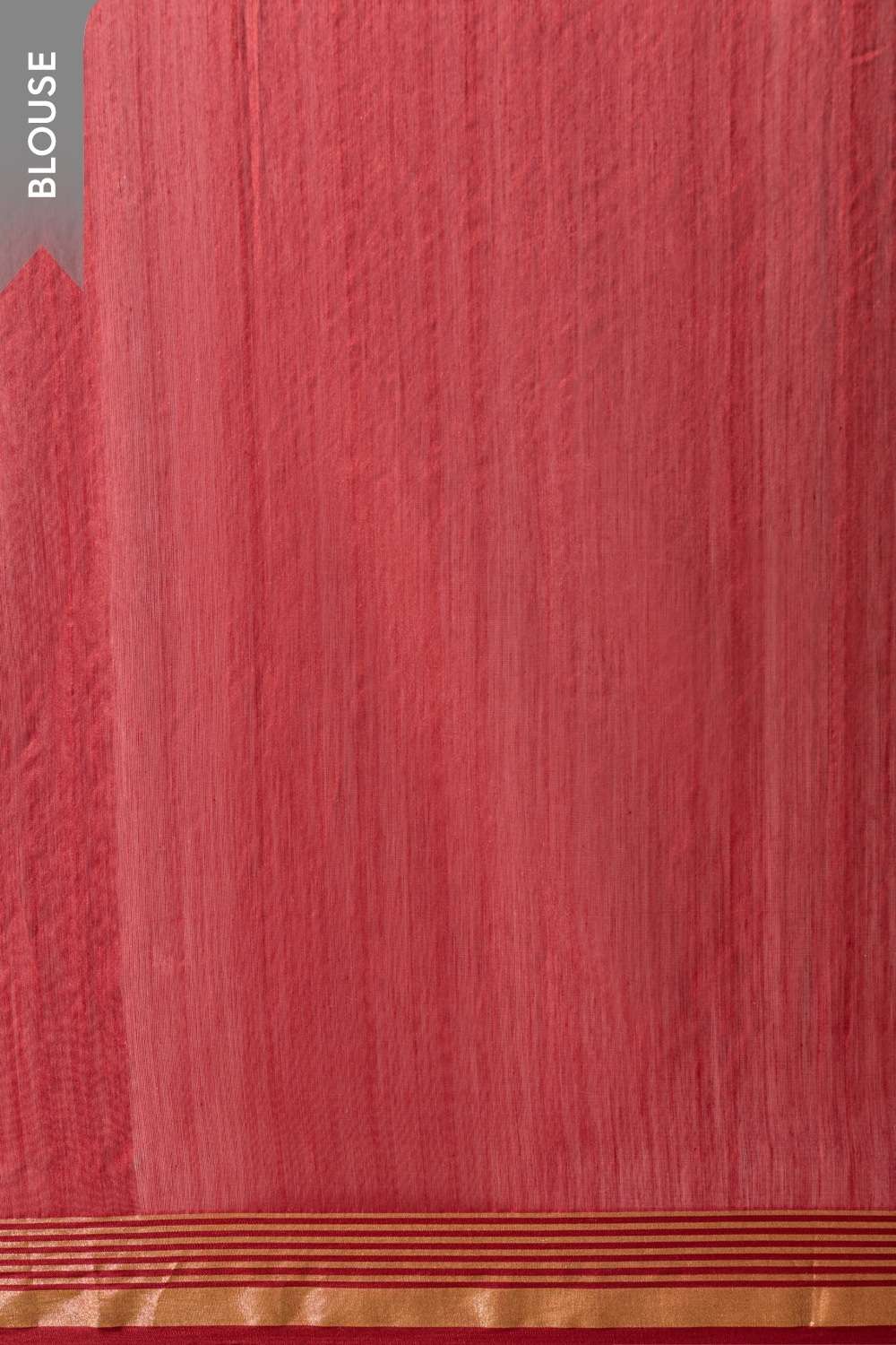 Dark Red Chanderi Woven Pure Silk Cotton Saree image number null
