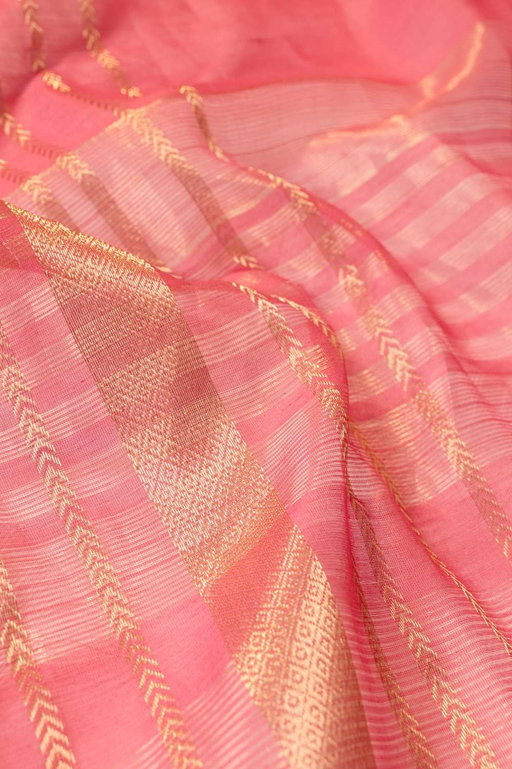 Pink Maheshwari Pure Silk Cotton Woven Saree image number null